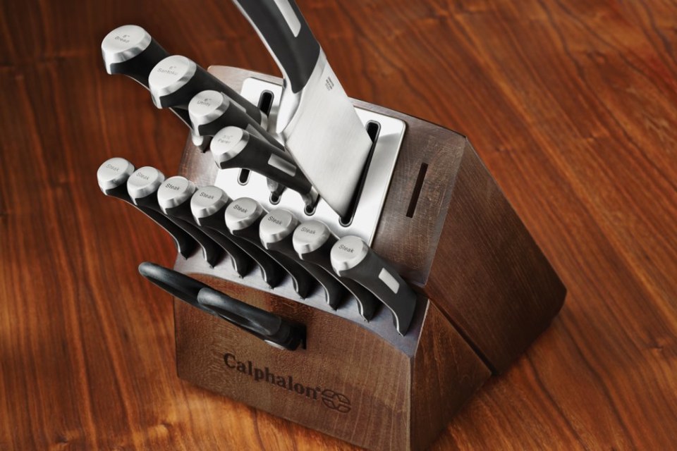 Calphalon Self-Sharpening 15-Piece Knife Block Set drops to $84 shipped  (Reg. $140+)