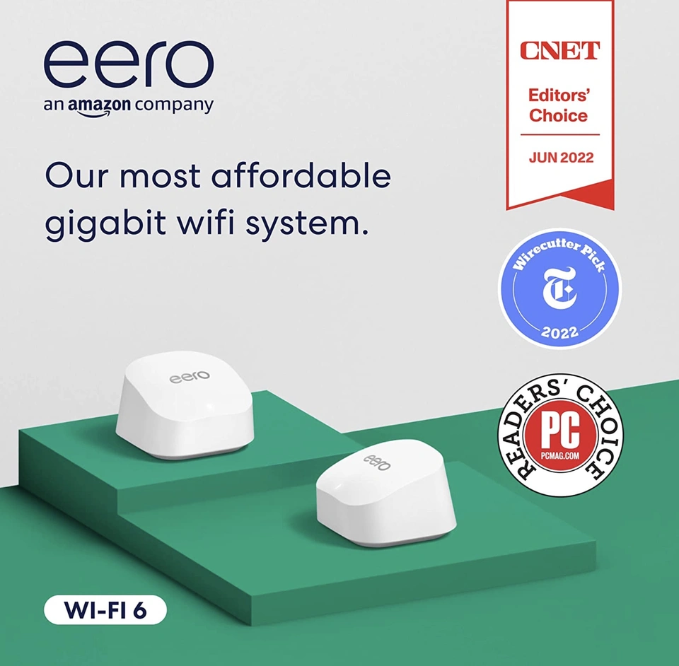 eero 6+ Dual band Mesh Wi Fi 6 System (2 pack) White - Best Buy