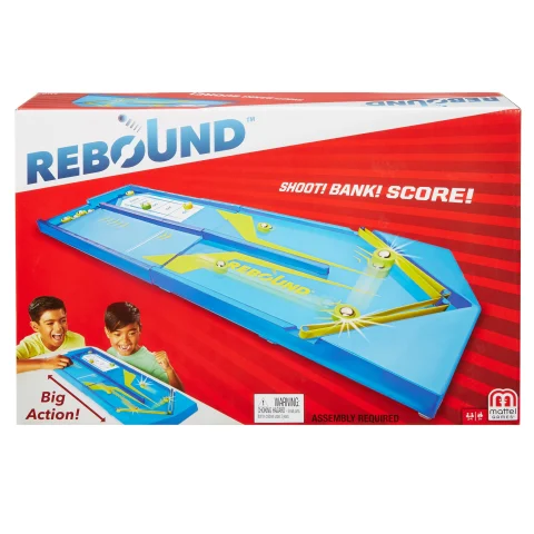 Rebound Tabletop Aim-and-Score Puck-Sliding Game for Ages 5Y+