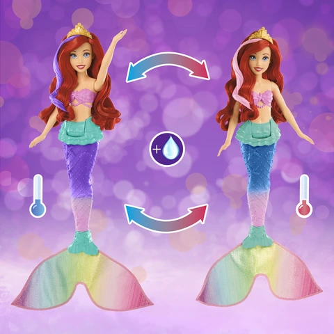 Disney Princess Swim Splash Ariel Dolls Dollhouses Toys