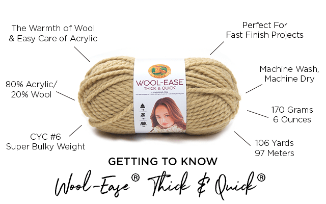 Lion Brand Wool-Ease Thick & Quick Yarn-Campfire, 1 count - Jay C Food  Stores