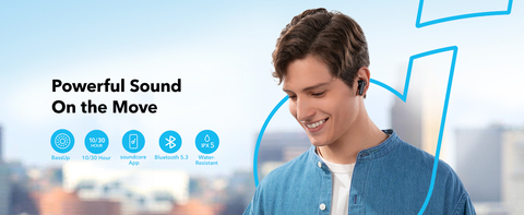 Soundcore by Anker P20i True Wireless Earbuds, 10mm Drivers with Big Bass,  Bluetooth 5.3, 30H Long Playtime, Water-Resistant, 2 Mics for AI Clear  Calls, 22 Preset EQs, Customization via App 