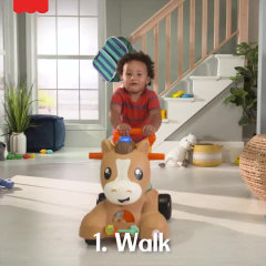 Fisher-Price Walk, Bounce & Ride Pony - English & French Version