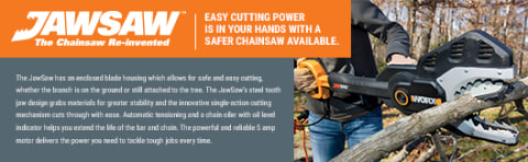 Worx WG307 5 Amp JawSaw Electric Chainsaw Walmart