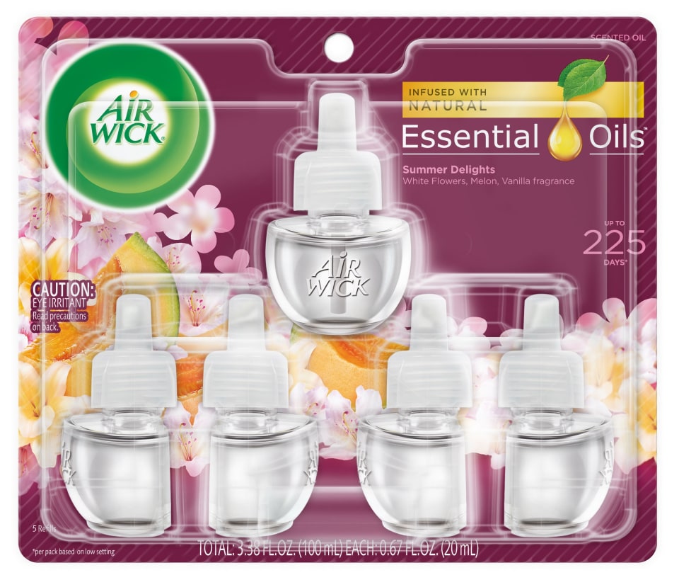 Air Wick Plug in Scented Oil Refill, 2 ct, Fresh Linen, Same Great Fragrance of Fresh Laundry