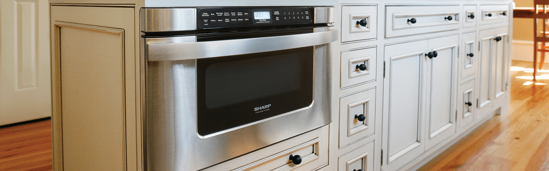 Sharp 24 IN. 1.2 CU. FT. 1000W Stainless Steel Microwave Drawer Oven KB6524PSY Appliance Depot