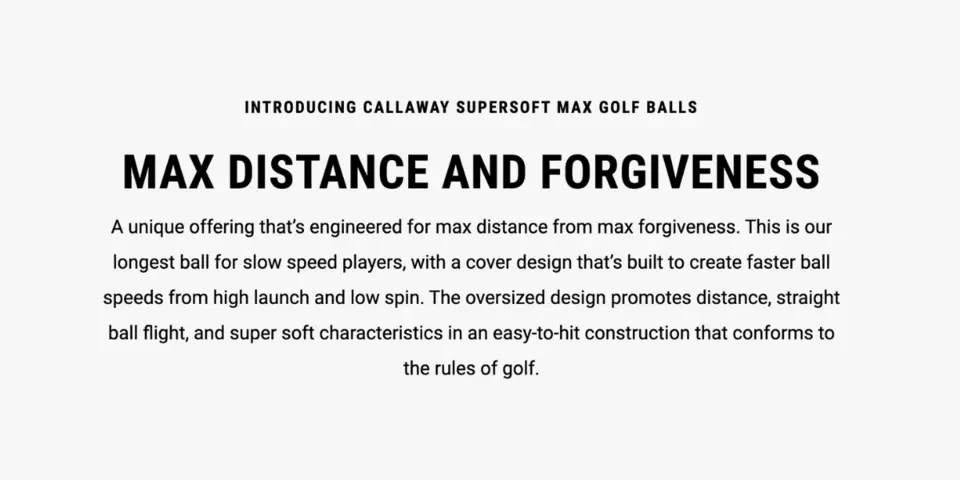 Callaway 2023 Supersoft Max Golf Balls | Dick's Sporting Goods Callaway 2023 Supersoft Max Golf Balls | Dick's Sporting Goods