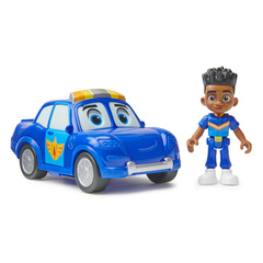 Disney Junior Firebuds, Violet and Axl, Action Figure and Ambulance Toy  with Interactive Eye Movement, Kids Toys for Boys and Girls Ages 3 and up