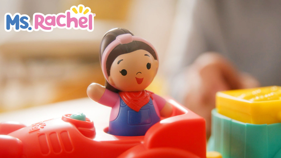 thumbnail video image 2 of Ms. Rachel Sing & Learn Tractor Vehicle with Sounds, Prompts & Ms. Rachel Figure, Ages 1+, 2 of 11