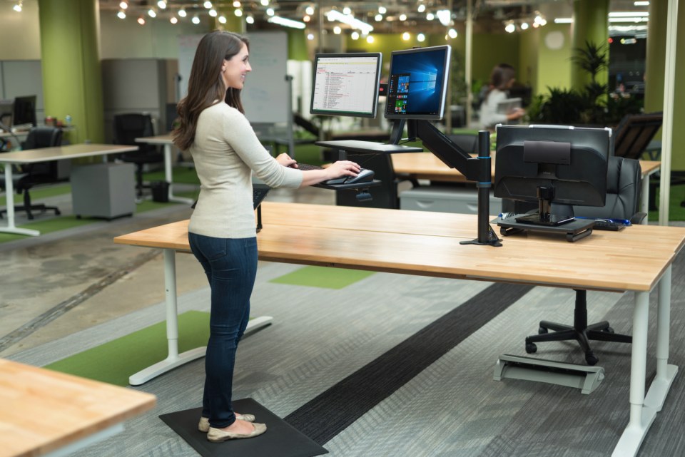 Kensington SmartFit Sit Stand Workstation stand Dell USA