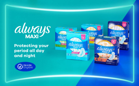 Always Maxi Feminine Pads for Women, Size 5 Extra Heavy Overnight  Absorbency, with Wings, Unscented, 36 Count