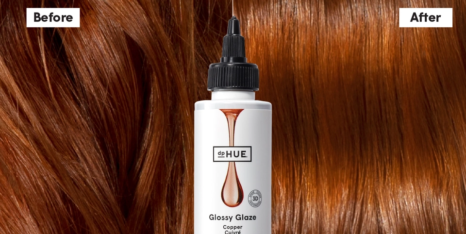 Glossy Glaze - Before &amp; After in Copper | dpHUE