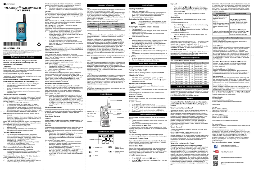 Motorola Talkabout T100 FRS/GMRS 2-Way Radios - 2 Pack - Walmart.com