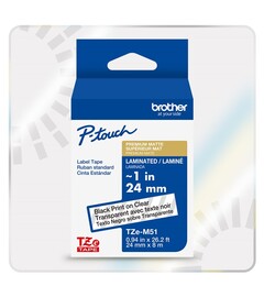 Brother P-touch TZEM851 | 24mm Black on Matte Gold Premium