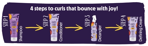 4 steps to curls that bounce with joy! 