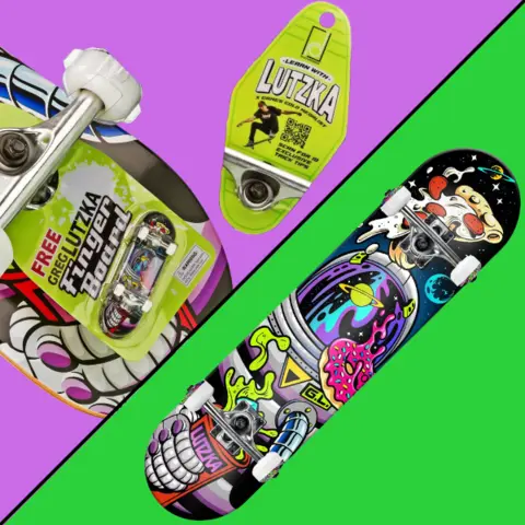 Learn with Lutzka Astronaut Skateboard by Roller Derby