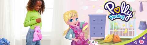 Playset Polly Pocket com Mini Bonecas - Bolsa de Canguru Mama e Joey -  Estojo - Mattel - superlegalbrinquedos