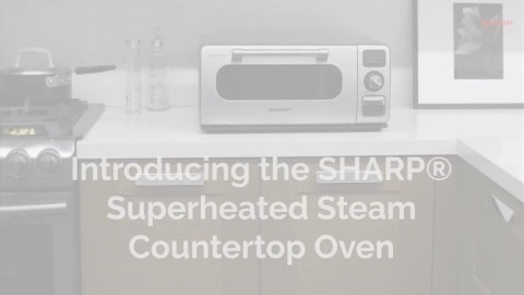 Sharp 0.5 Cu. Ft. 9 Slice Superheated Steam Countertop Oven