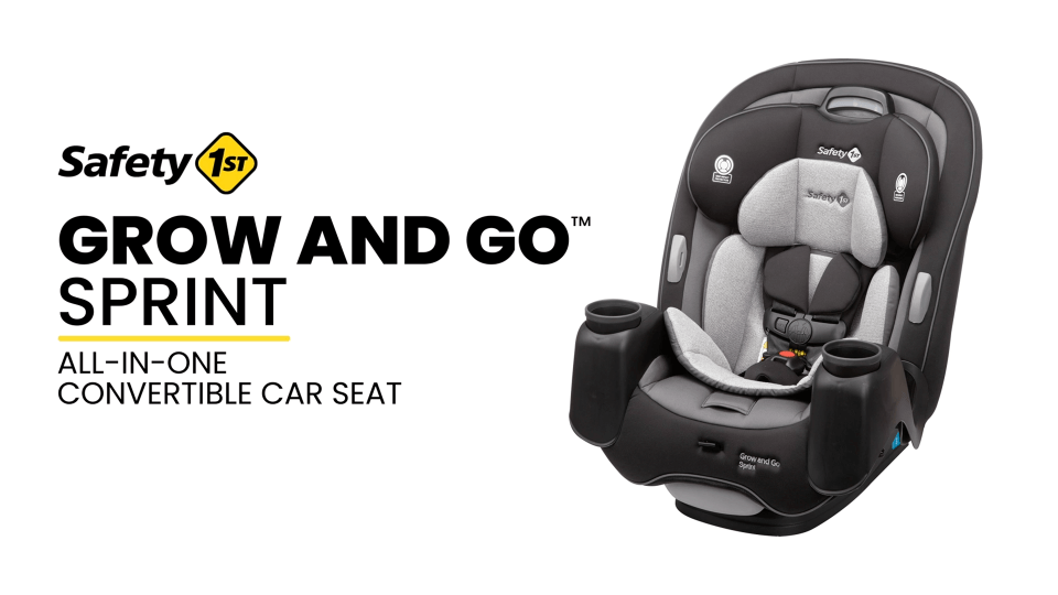 Safety 1st Grow and Go Sprint All-in-One Convertible Car Seat, Soapstone II  