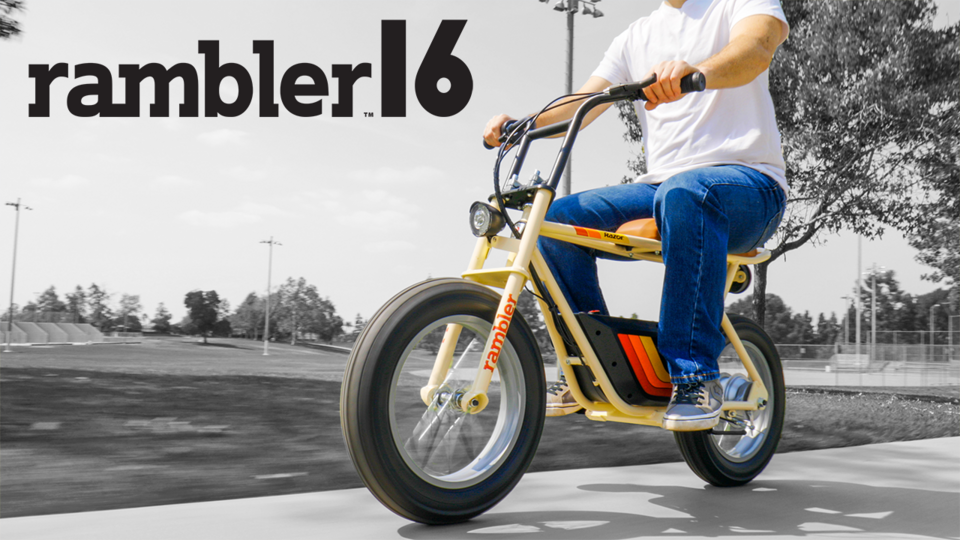 Razor Rambler 16 -Black, 36V Seated Electric Scooter, up to 15.5