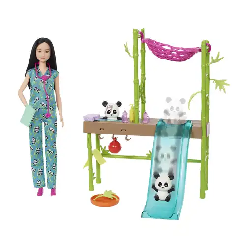 Barbie Baby Panda Care And Rescue Playset Mattel