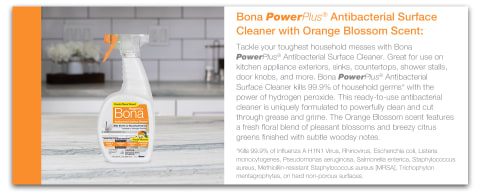 Bona PowerPlus® Antibacterial Surface Cleaner in Orange Blossom Scent