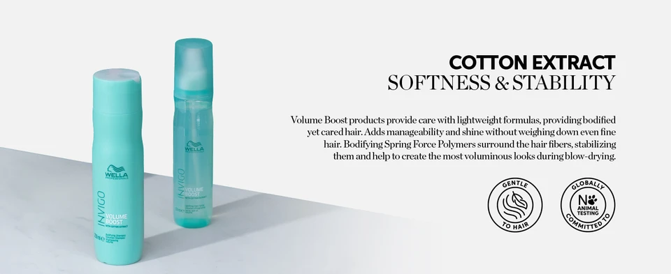 Includes cotton extract for softness and stability in a lightweight formula