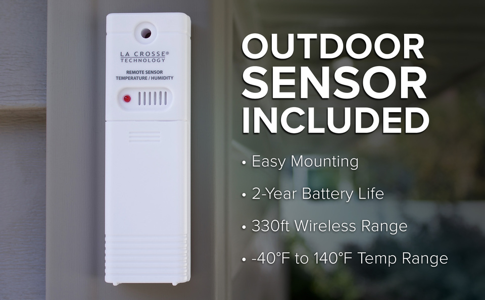 La Crosse Technology Wireless Weather Station with Atomic Time and Date -  Sam's Club