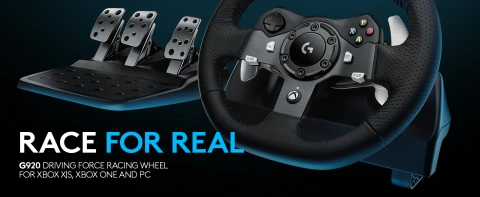 Logitech G920 Driving shops Force Racing Wheel Xbox One and Windows