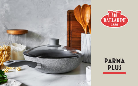 BALLARINI Parma Plus by HENCKELS 3.9-qt Aluminum Nonstick Saute Pan with  Lid, Made in Italy, 3.9-quart - Kroger