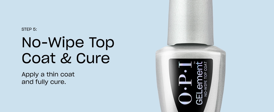 step five no wipe top coat and full cure