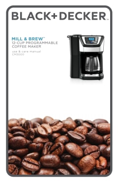 BLACK+DECKER 12-Cup Black/Stainless 