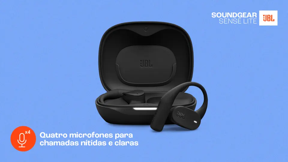 Fone de Ouvido JBL Soundgear Sense Lite, Preto - Ibyte
