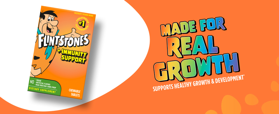 thumbnail video image 2 of Flintstones Chewable Kid's Multivitamin w/ Immunity Support, 60 Count, 2 of 9