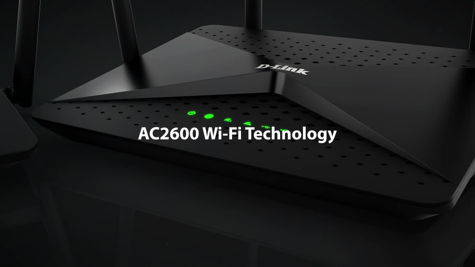 thumbnail video image 2 of D-Link EXO AC2600 MU-MIMO Wi-Fi Router, Fast 4K Streaming and Gaming Dual Band Router (DIR-882-US), 2 of 8