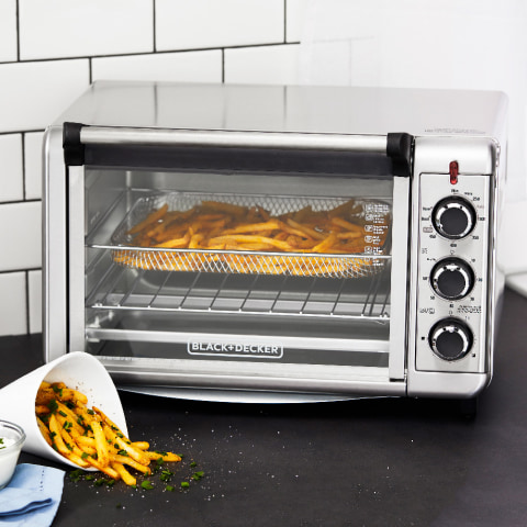 Black Decker 6 Slice Crisp N Bake Air Fryer Toaster Oven TO3215SS Color Silver JCPenney
