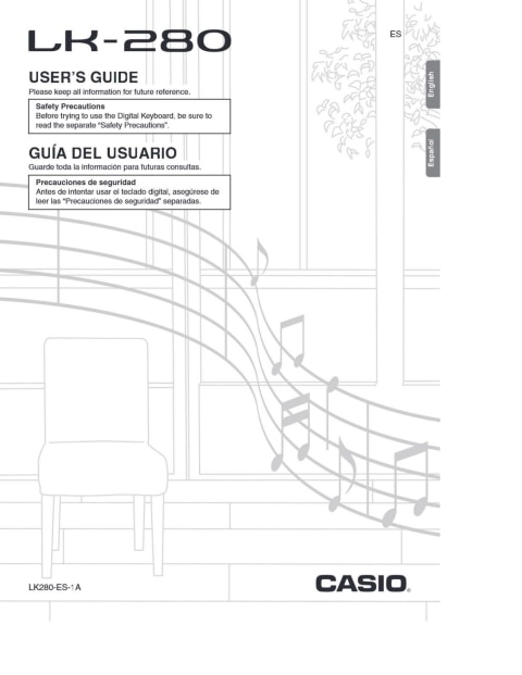 Casio LK-280 Premium Lighted USB Keyboard Pack with Power Supply