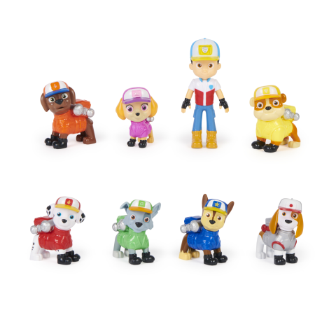 PAW Patrol Toy Set Big Truck Pups 8 Piece Figure Gift Pack with Rescue Characters Walmart