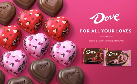 DOVE PROMISES Valentine's Day Dark Chocolate Candy Hearts, 8.87 oz