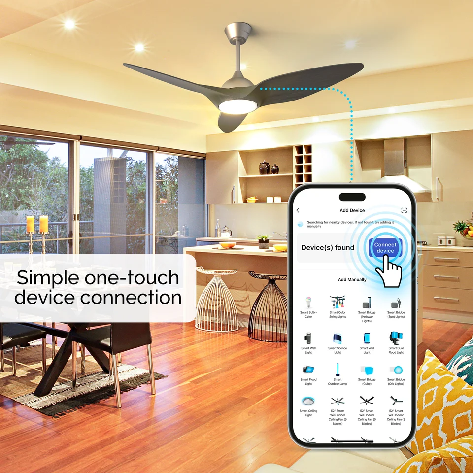 Controlling the fan with the Atomi Smart app