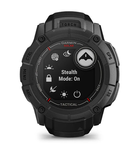 Garmin Instinct 2X Solar Tactical Rugged GPS Men Smartwatch, Coyote Tan  with Power Glass Lens, Stealth Mode, LED Flashlight 