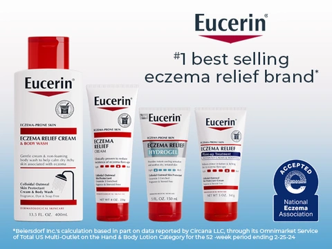 Eucerin Eczema Relief Flare-Up Treatment Cream, 5 oz. Tube