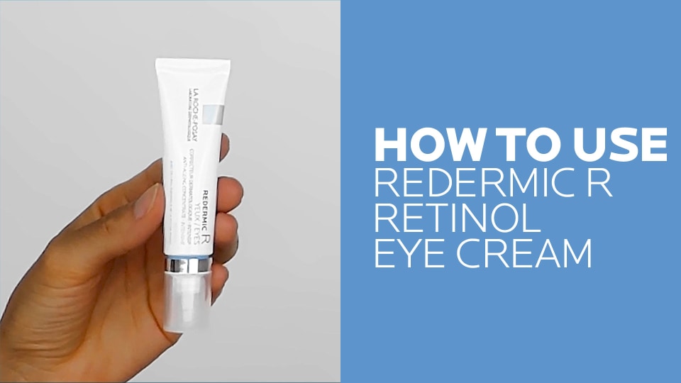 thumbnail video image 2 of La Roche-Posay Redermic R Eyes Retinol Eye Cream, 0.5 fl oz, 2 of 8