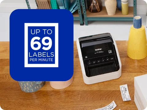 QL-1110NWBCV2 Wide-Format Thermal Label Printer Bundle | Brother