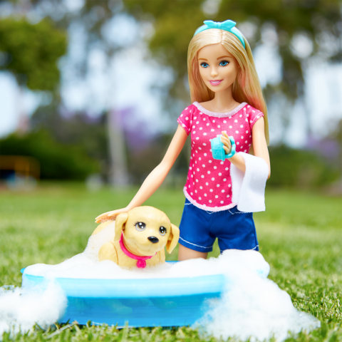 Barbie Splish Splash Pup Play Set - Walmart.com