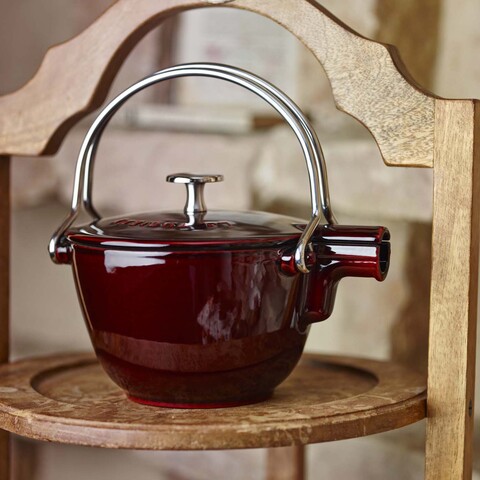 Staub Cast Iron 1-qt Round Tea Kettle - Cherry, 1-qt - King Soopers