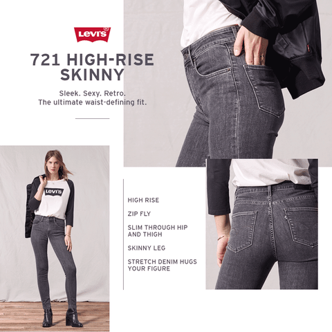 levi's women's 721 high rise skinny jean