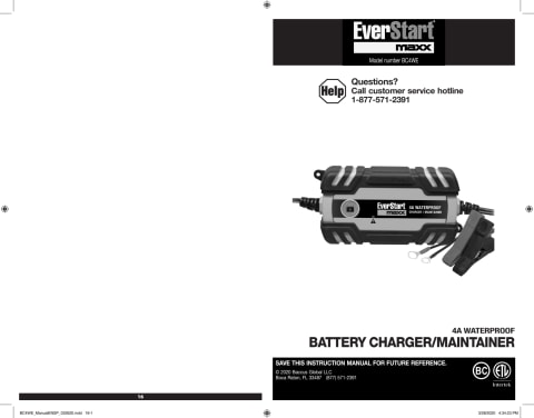 Everstart Maxx 4 Amp Waterproof 12v Automotive and Marine Battery