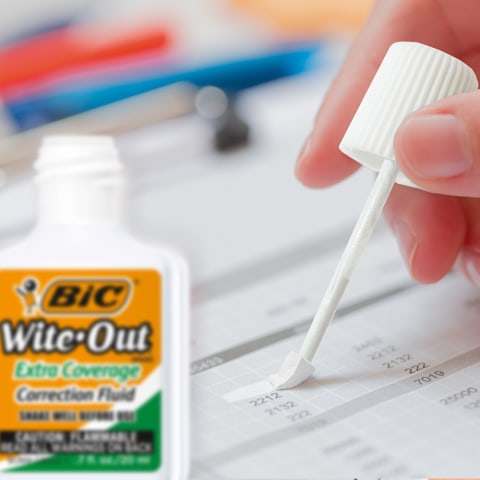 BIC Wite-Out Brand Extra Coverage Correction Fluid, 20 ml, White, 12-Count  