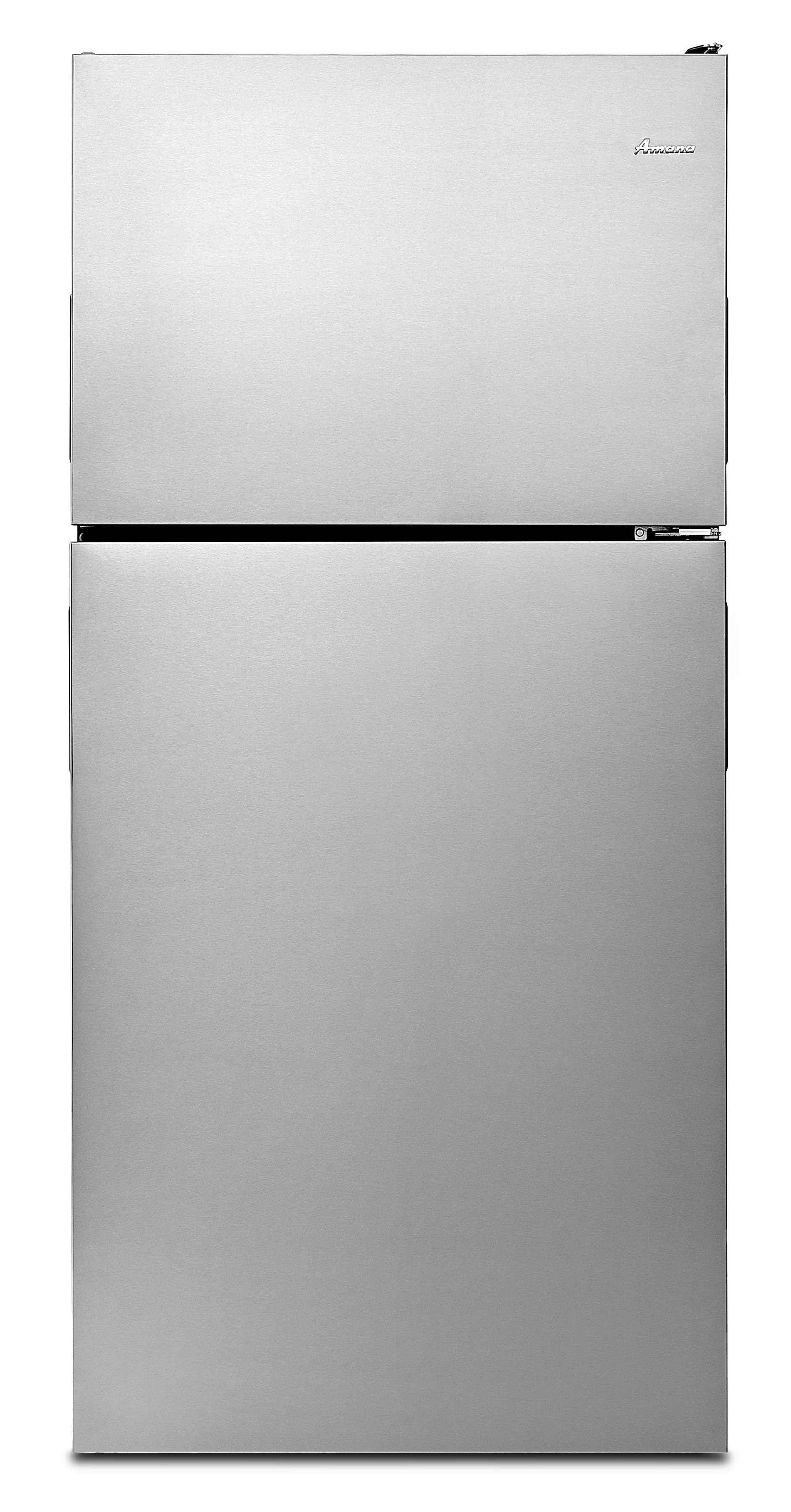 gladiator 30 inch shelf on Art318ffds Amana 30 Inch Amana Top Freezer Refrigerator With Glass Shelves Stainless Steel Stainless Steel Manuel Joseph Appliance Center